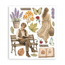 Stamperia Flowers and Poems Collection Large Rub On Selection – 20.5 x 23cm – 6 Pages