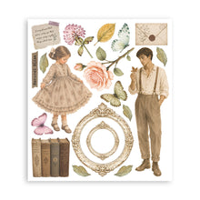 Stamperia Flowers and Poems Collection Large Rub On Selection – 20.5 x 23cm – 6 Pages