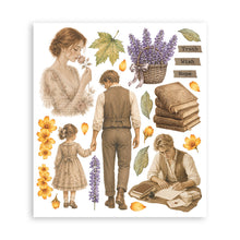 Stamperia Flowers and Poems Collection Large Rub On Selection – 20.5 x 23cm – 6 Pages