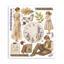 Stamperia Flowers and Poems Collection Large Rub On Selection – 20.5 x 23cm – 6 Pages
