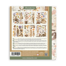 Stamperia Flowers and Poems Collection Large Rub On Selection – 20.5 x 23cm – 6 Pages