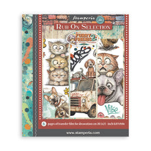 Stamperia Furry Friends 2 Large Rub-On Selection – 20.5 × 23cm – 6 Pages