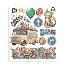 Stamperia Furry Friends 2 Large Rub-On Selection – 20.5 × 23cm – 6 Pages