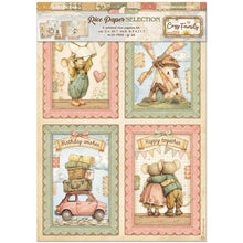 Stamperia Cozy Family Collection A4 Rice Paper – Pack of 6
