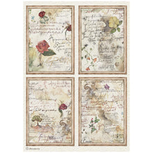 Stamperia Flowers and Poems Collection A4 Rice Paper – Pack of 6