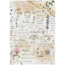 Stamperia Flowers and Poems Collection A4 Rice Paper – Pack of 6
