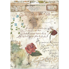 Stamperia Flowers and Poems Collection A4 Rice Paper – Pack of 6