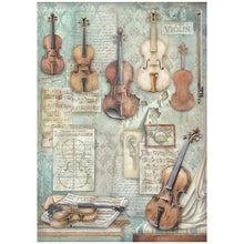 Stamperia Symphony Collection A4 Rice Paper – Pack of 6