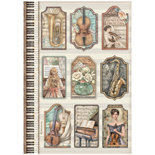 Stamperia Symphony Collection A4 Rice Paper – Pack of 6
