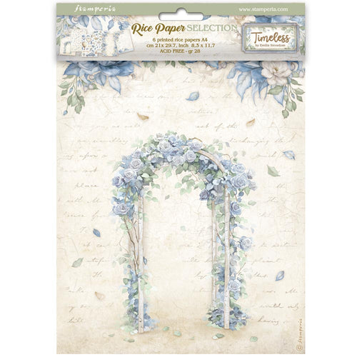 Stamperia - Timeless - A4 Rice Paper Bundle (6 x papers) - DFSA4XWE