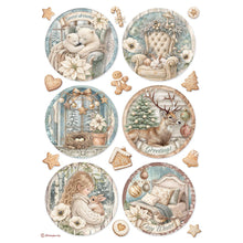 Stamperia - White Christmas - A4 Rice Paper – Pack of 6