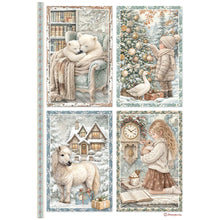 Stamperia - White Christmas - A4 Rice Paper – Pack of 6