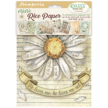 Stamperia - Daisy Art Collection - A6 Rice Paper Pack of 8