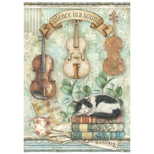 Stamperia Symphony Collection A6 Mini Rice Paper – Pack of 8