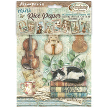Stamperia Symphony Collection A6 Mini Rice Paper – Pack of 8