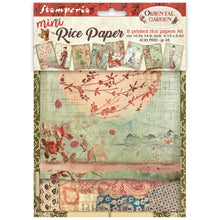 Stamperia Oriental Garden Collection A6 Mini Rice Paper – Pack of 8