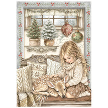 Stamperia - White Christmas - A6 Mini Rice Paper – Pack of 8