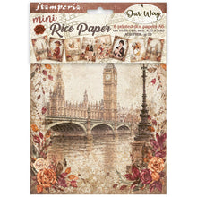 Stamperia Our Way Collection A6 Mini Rice Paper – Pack of 8