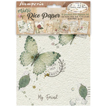 Stamperia Flowers and Poems Collection A6 Mini Rice Paper – Pack of 8