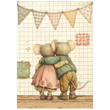 Stamperia Cozy Family Collection A6 Mini Rice Paper – Pack of 8