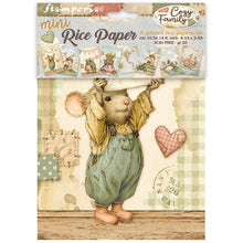 Stamperia Cozy Family Collection A6 Mini Rice Paper – Pack of 8