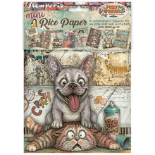 Stamperia Furry Friends 2 A6 Mini Rice Paper – Pack of 8