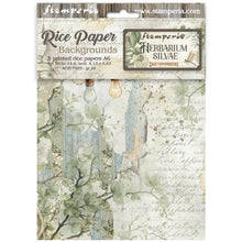 Stamperia - Herbarium Silvae Collection - Backgrounds - A6 Rice Paper Pack of 8