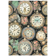 Stamperia - Gardens of Time Collection - Backgrounds - A6 Rice Paper Pack of 8
