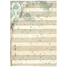 Stamperia Symphony Collection Backgrounds A6 Rice Paper – Pack of 8