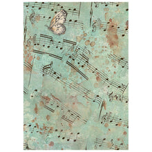 Stamperia Symphony Collection Backgrounds A6 Rice Paper – Pack of 8