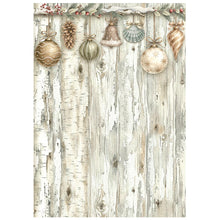 Stamperia - White Christmas - Backgrounds A6 Rice Paper – Pack of 8