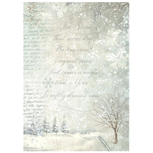 Stamperia - White Christmas - Backgrounds A6 Rice Paper – Pack of 8