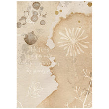 Stamperia Flowers and Poems Collection Backgrounds A6 Rice Paper – Pack of 8