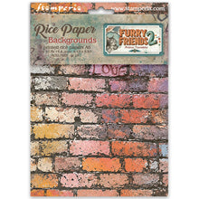 Stamperia Furry Friends 2 A6 Background Rice Paper – Pack of 8
