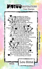 Art Inspirations - Designs by Lou Sims - A Possibility of a Dream - Dream Background - A6 - 1 Stamp