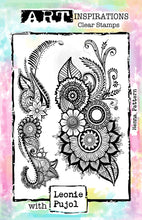Henna Pattern A5 stamp set - includes 2 stamps