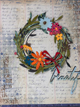 Sizzix by Tim Holtz - Thin Lits Die - Vault Funky Floral Wreath - 14 pieces