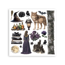 Stamperia - Halloween - Rub-on Kit Assortment – 10.16cm x 16.6cm SPDFLRBX17
