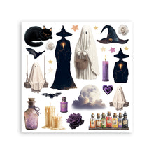 Stamperia - Halloween - Rub-on Kit Assortment – 10.16cm x 16.6cm SPDFLRBX17