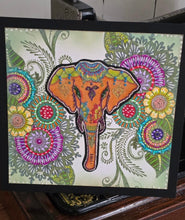 Henna Elephant stamp set - includes 3 stamps
