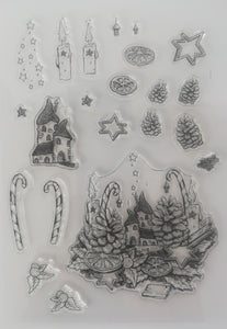 Art Inspirations with Martina A5 Stamp Set - Candy Cane Lane - 22 Stamps