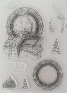 Art Inspirations with Martina A5 Stamp Set - Christmas Book of Magic - 8 Stamps