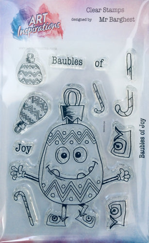 Art Inspirations with Mr Barghest A7 Stamp Set - Baubles