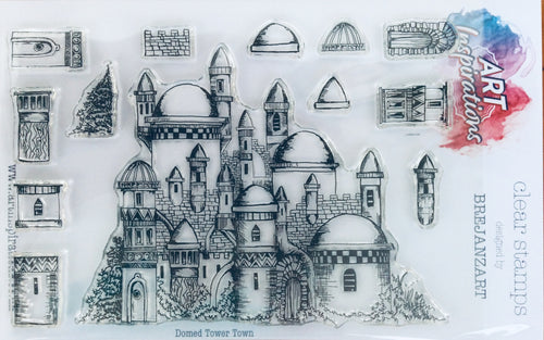 Art Inspirations with Brejanzart A5 Stamp Set - Domed Tower Town