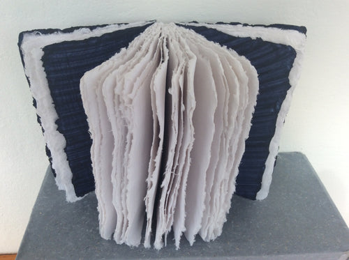 Liasse Collection - Palindrome Notebook / Journal - Indigo & White - 12x18cm approx LLJ120K