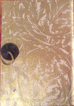 Lamali Kham Travel Notebook - Gold & White Pattern - approx. 13.5x19cm LLK321K