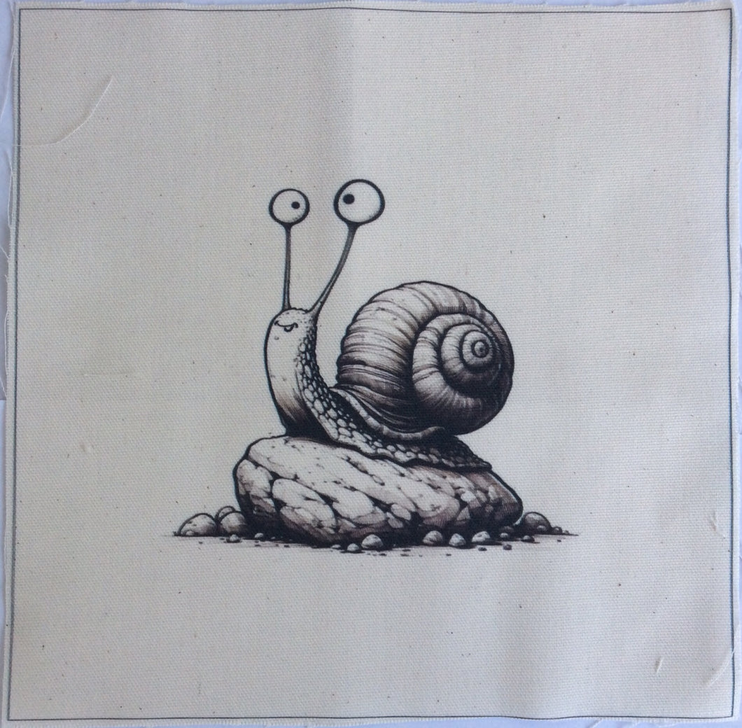 Art Inspirations - Mr Barghest - Single Fabric Panel - Snail