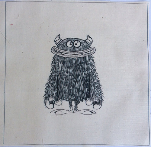 Art Inspirations - Mr Barghest - Single Fabric Panel - Smile