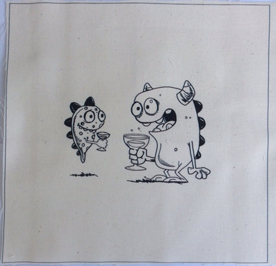 Art Inspirations - Mr Barghest - Single Fabric Panel - Best Friends