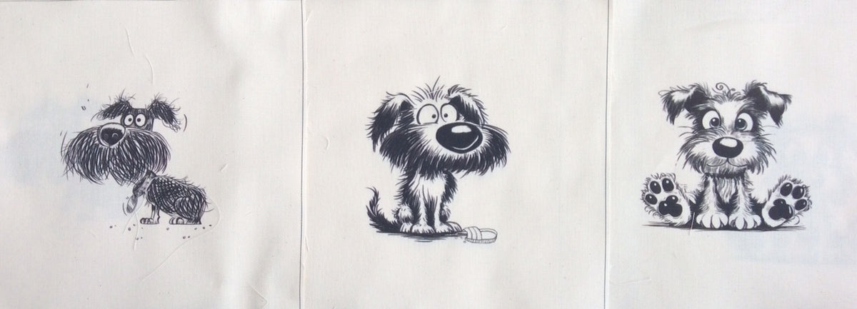 Art Inspirations - Mr Barghest Small Pet Bundle 3 “Sit” - Fabric Panel ...